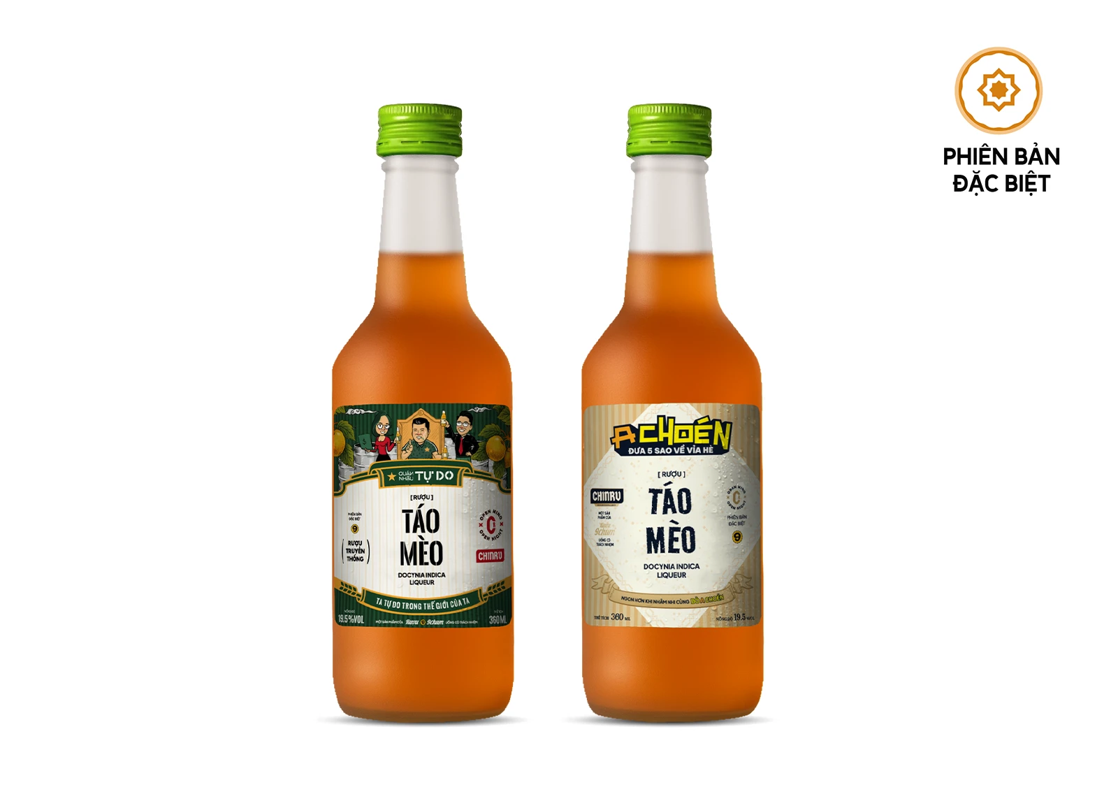 Rượu 9Chum Táo Mèo 360 ml
