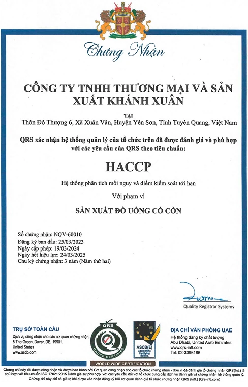 Hệ thống quản lý an toàn thực phẩm