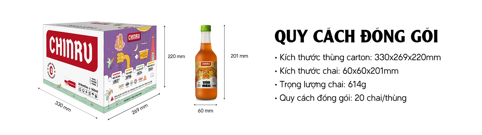 9Chum - Quy cách đóng gói Chinru táo mèo