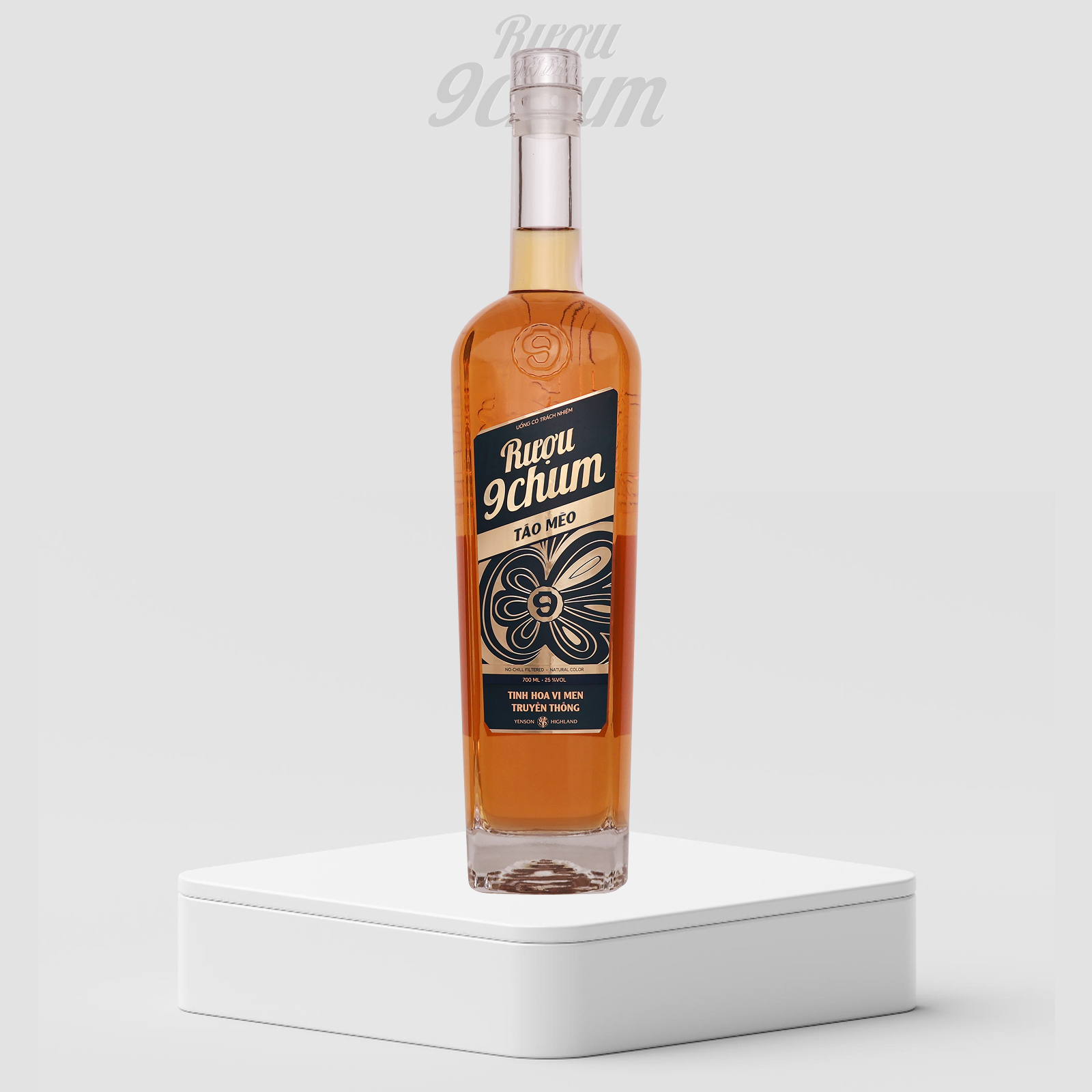 RƯỢU 9CHUM TÁO MÈO 700 ML @1600px