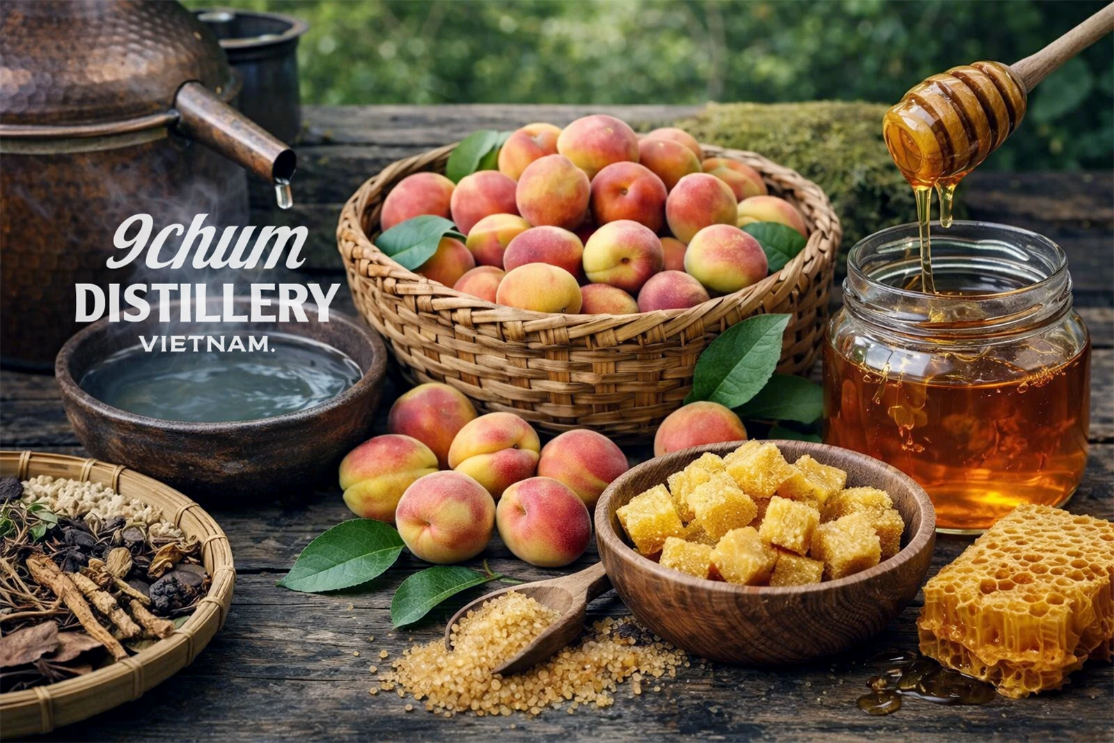 Thành phần tạo nên hương vị của Rượu 9Chum Em Ơi Mơ Rừng