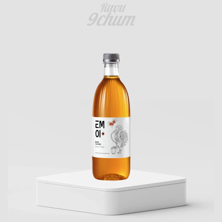 Rượu 9Chum EM ƠI Táo Mèo 625 ML