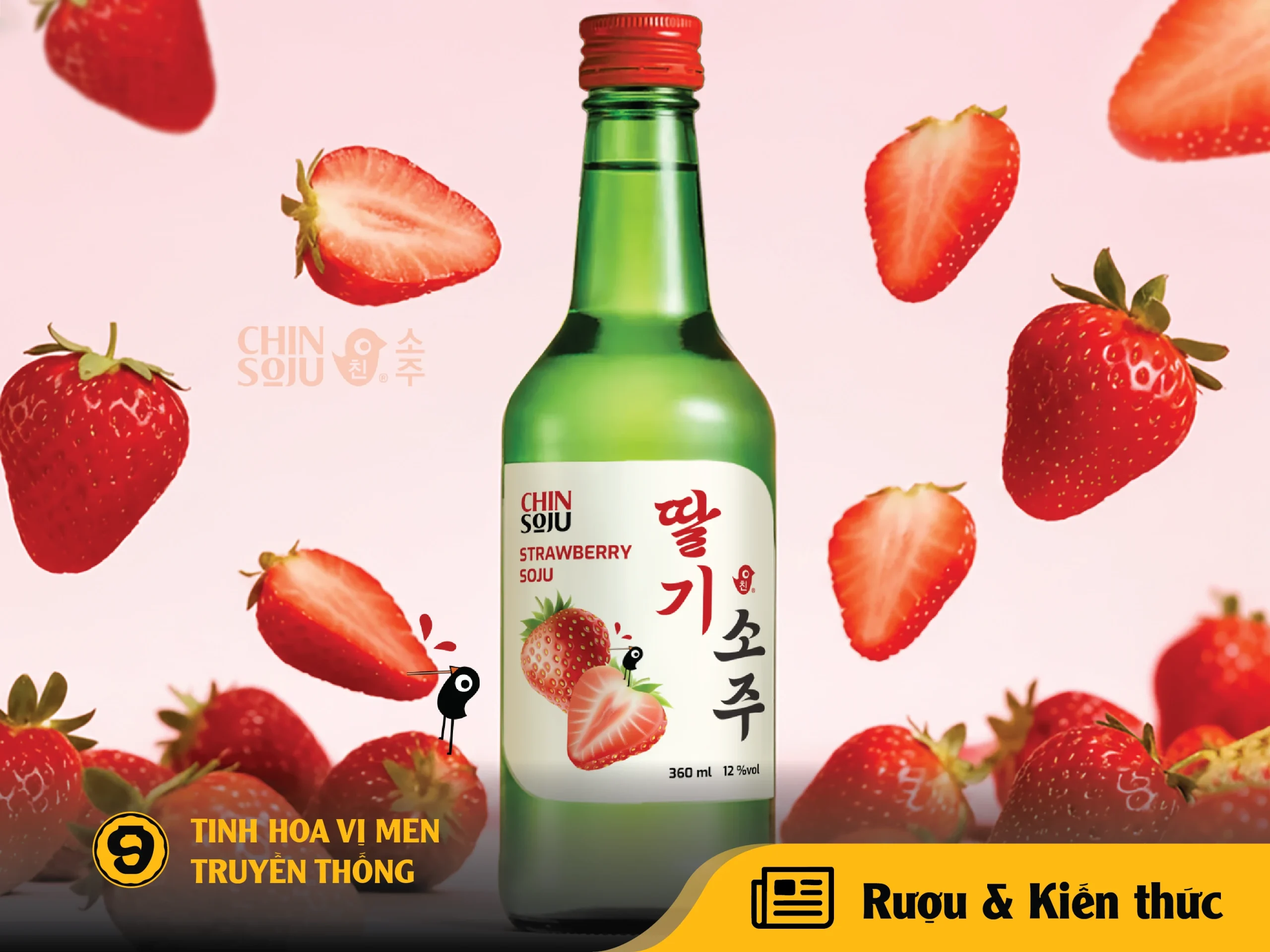 Chin Soju vị Dâu Tây