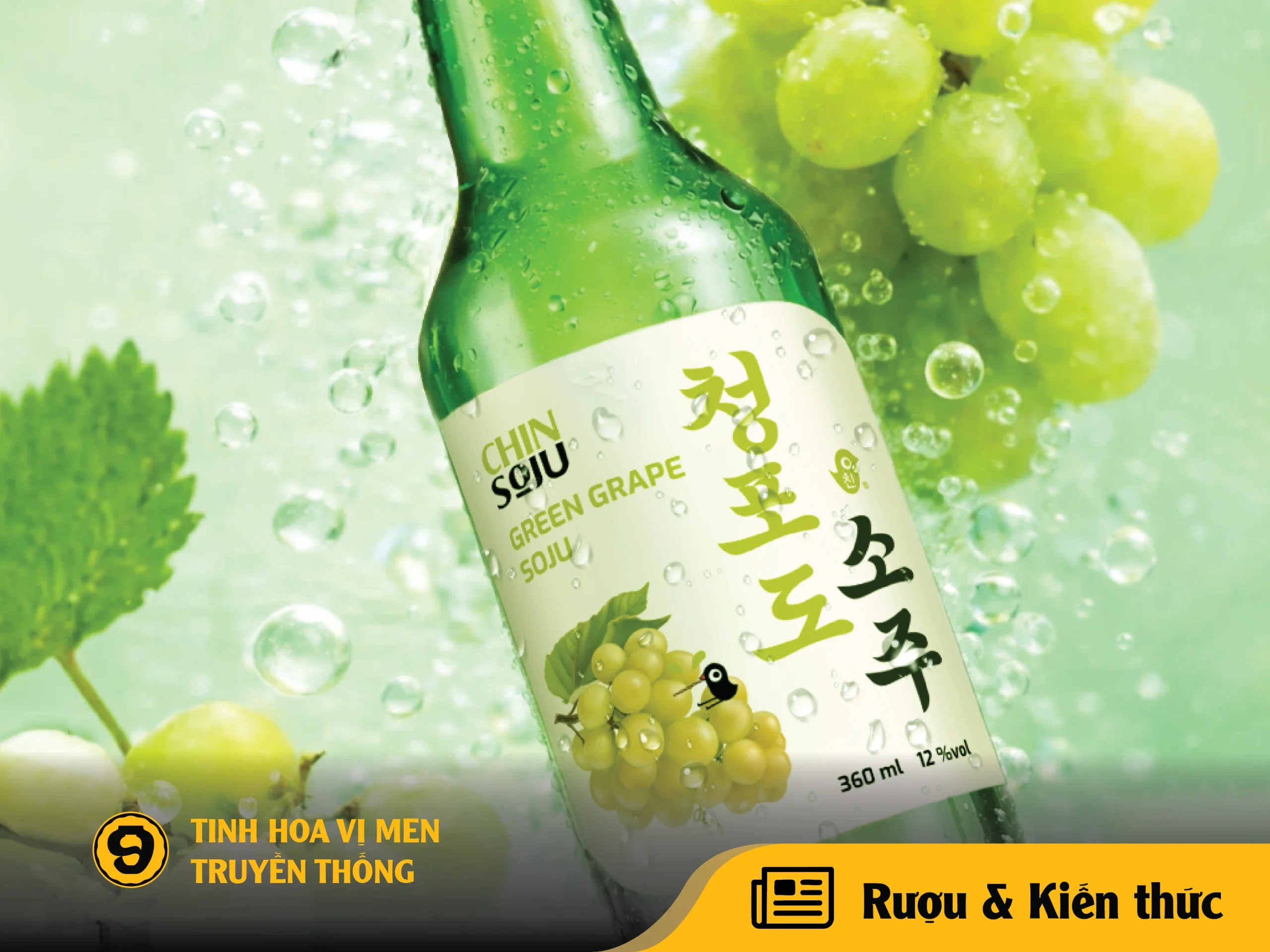 Chin Soju vị Nho Xanh