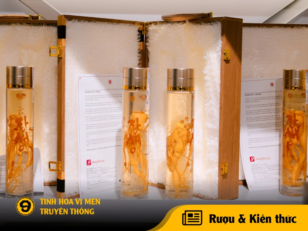 Rượu Sâm 9JangSeang: Rượu sâm cao cấp và đối tượng phù hợp